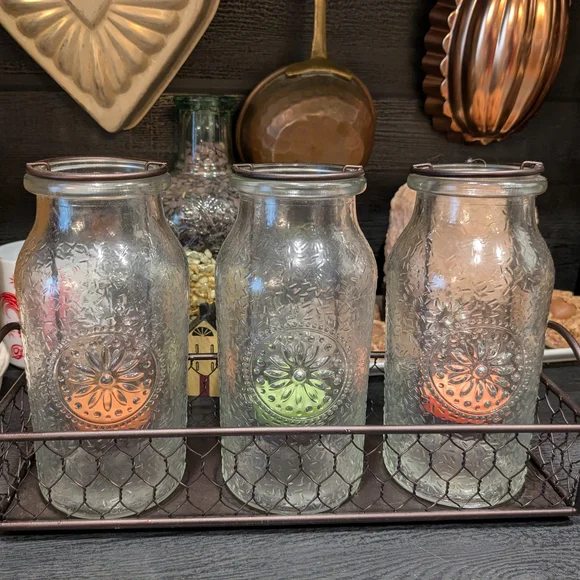 PartyLite Brown Metal Milk Bottle Tea Light Holder - Picture 2 of 11